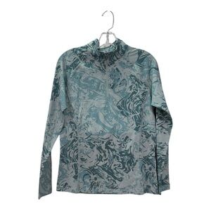 Legendary Outdoors - Blue Patterned Long Sleeve Top EUC